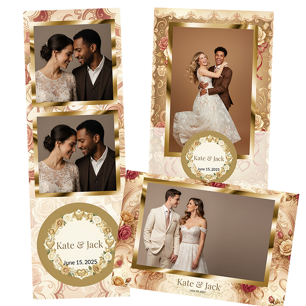 Pink Rose Watercolor Wedding