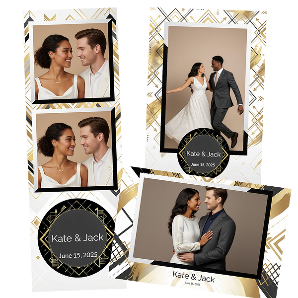 Modern Gold Geometric Wedding