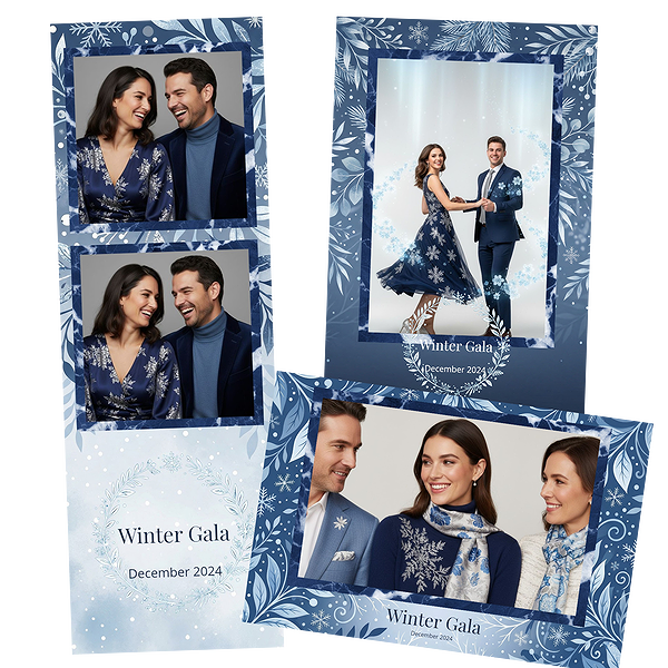 Blue Winter Floral