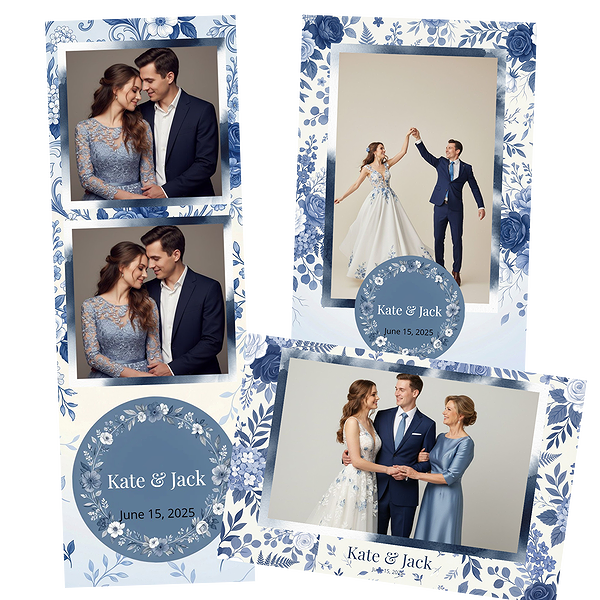 Classic Blue Floral Wedding