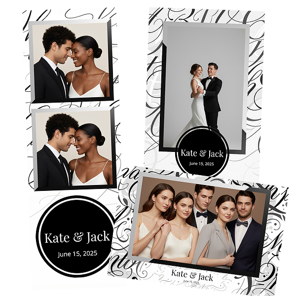 Minimalist Typographic Wedding