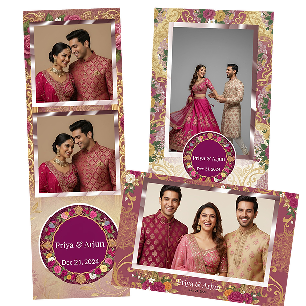 Magenta Floral Indian Wedding