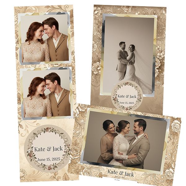Sepia Floral Romance