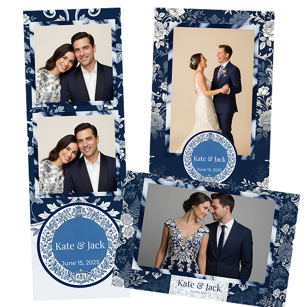 Classic Navy White Floral