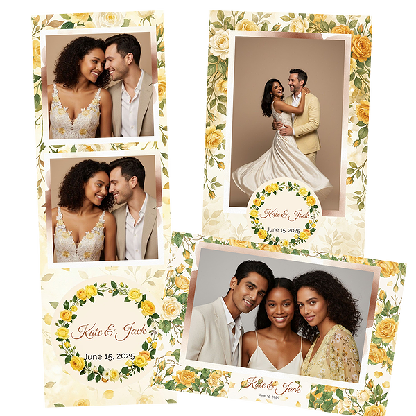 Yellow Rose Garden Wedding