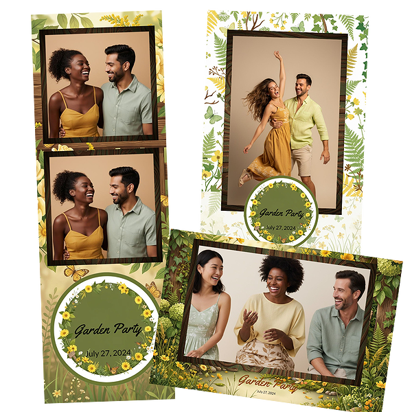 Green Floral Wood Birthday