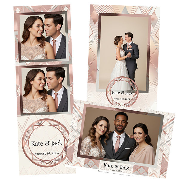 Black Geometric Wedding Template
