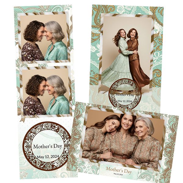 Pink Floral Mothers Day Polka Dots
