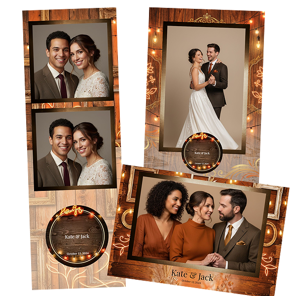 Wood String Lights Wedding