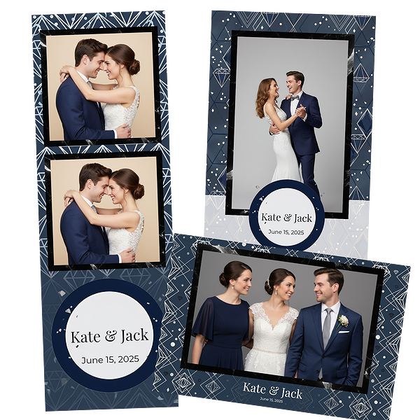 White Diamond Confetti Wedding
