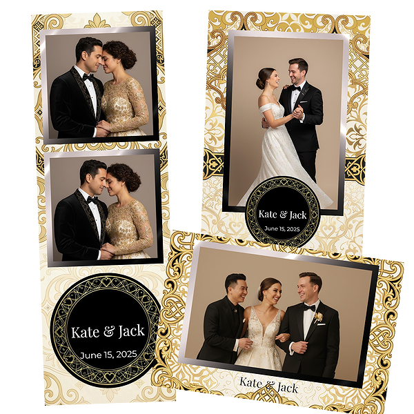 Black And Gold Wedding Confetti