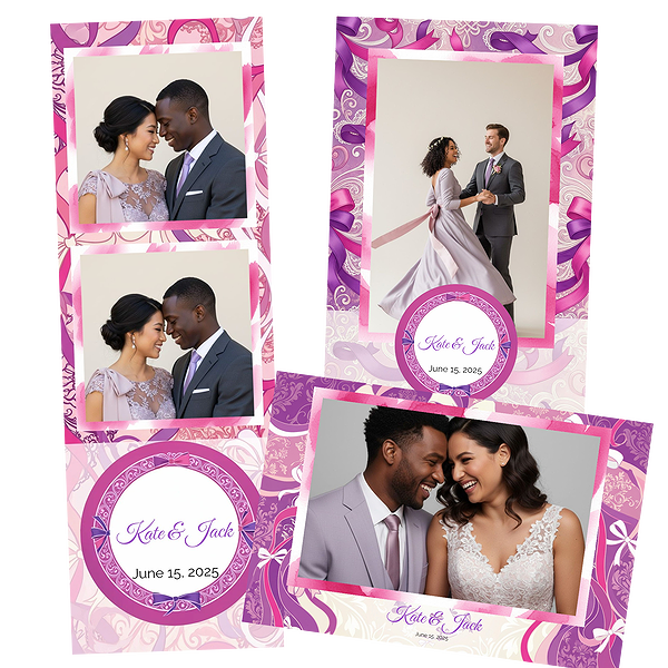 White Floral Wedding Frame