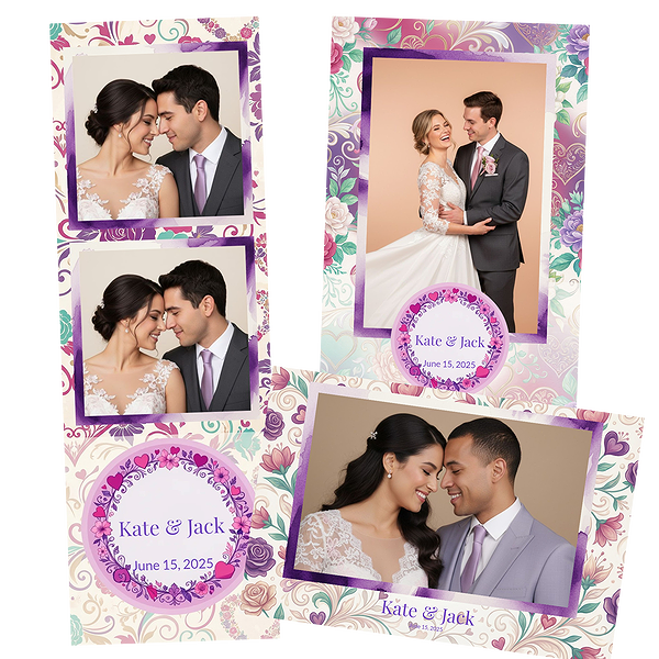 Watercolor Floral Wedding Booth