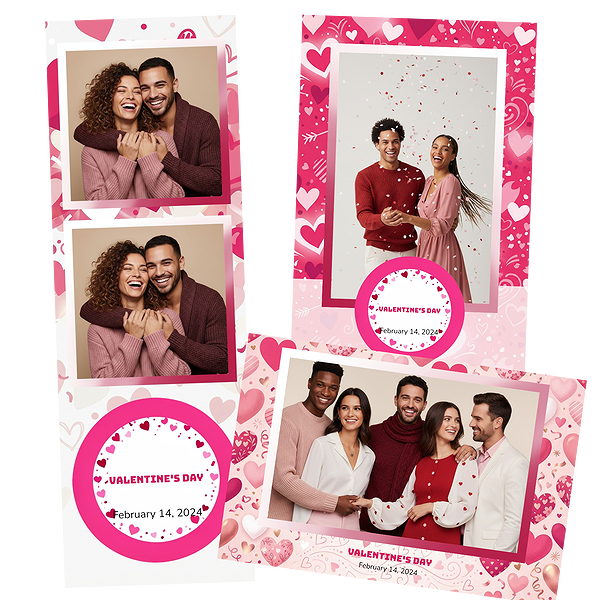 Red Pink Hearts Valentines