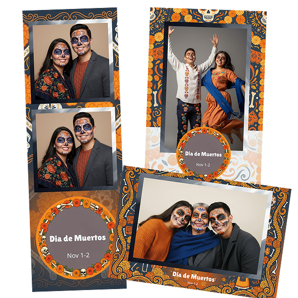 Red Rose Sugar Skull Frame