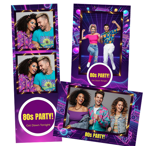 Neon 80s Boombox Party