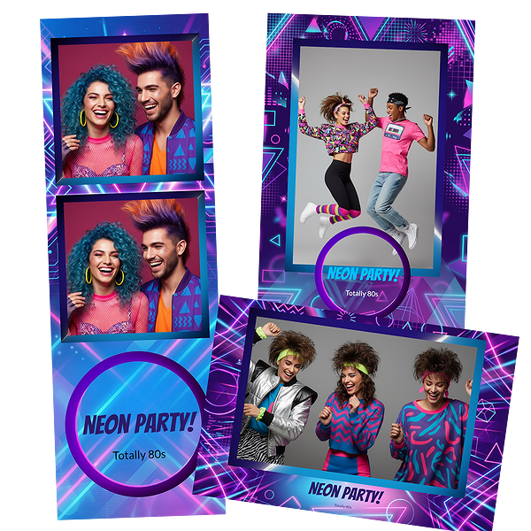 Neon Geometric Rock Party