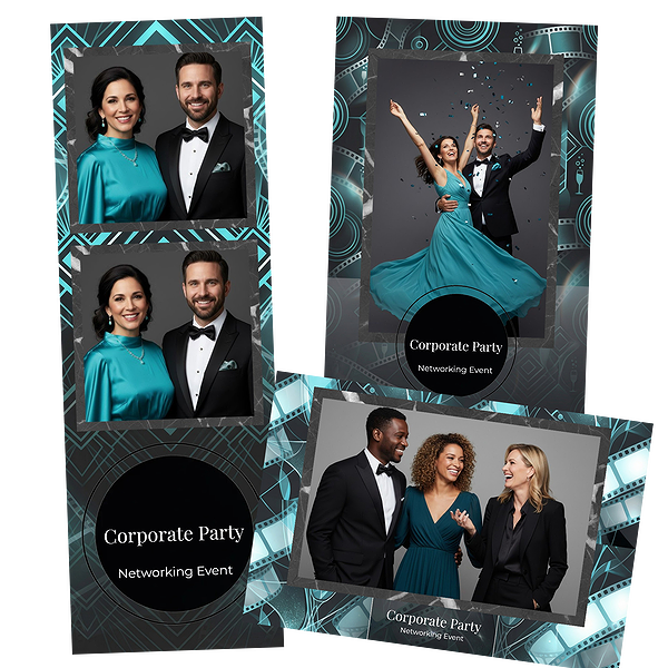 Blue Confetti Corporate Event