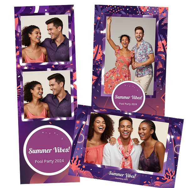 Purple Tropical Summer Party