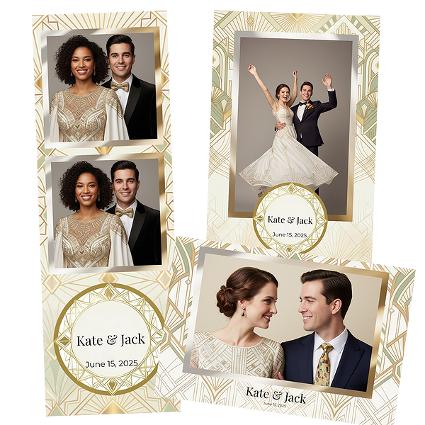 Green And Gold Geometric Party