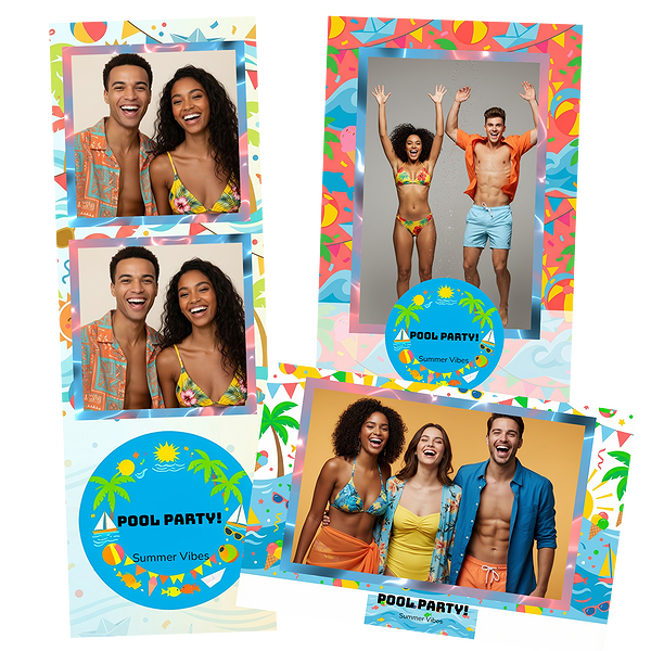 Blue Pool Party Confetti