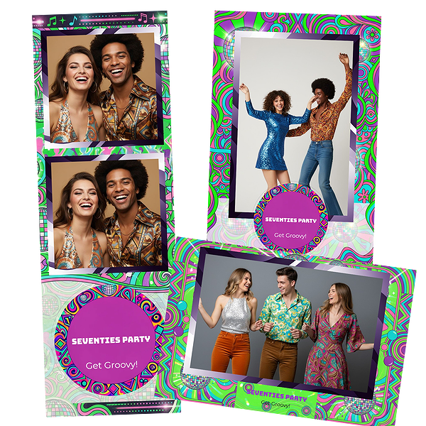 Neon Stripes Disco Party