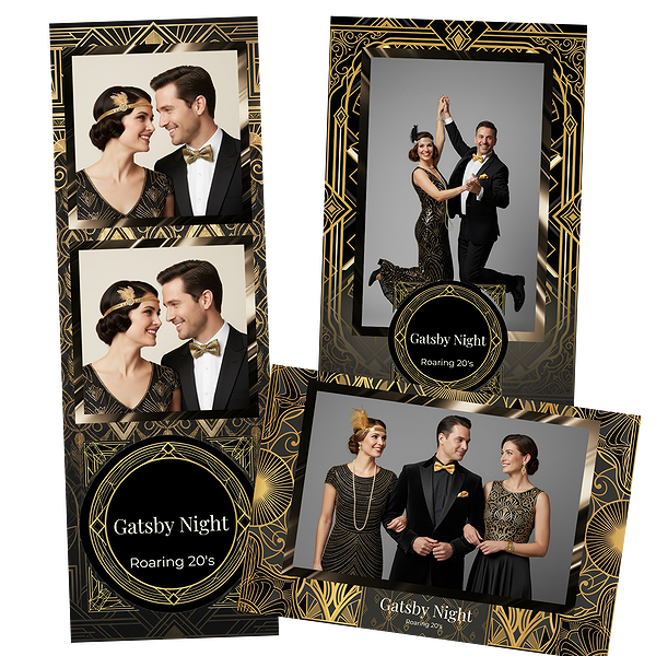 Gold Glitter Art Deco Party