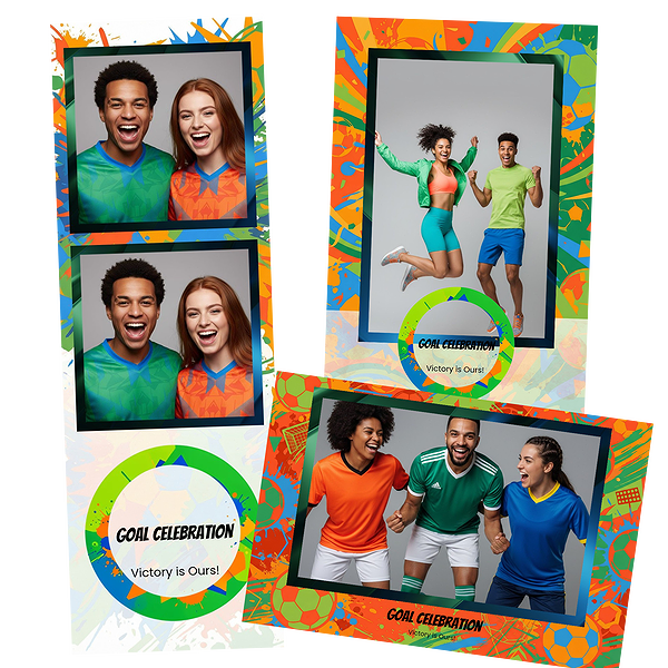 Green Stripes Soccer Confetti