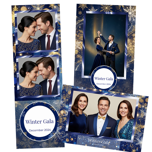 Blue Snowflake Confetti Party