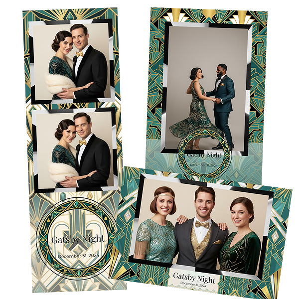 Turquoise Gold Art Deco Party