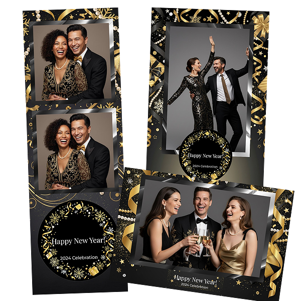 Glamorous Black And Gold Nye