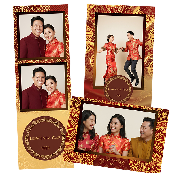 Red Gold Lunar New Year