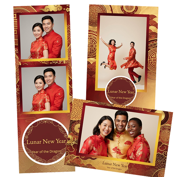 Traditional Lunar New Year Red Gold