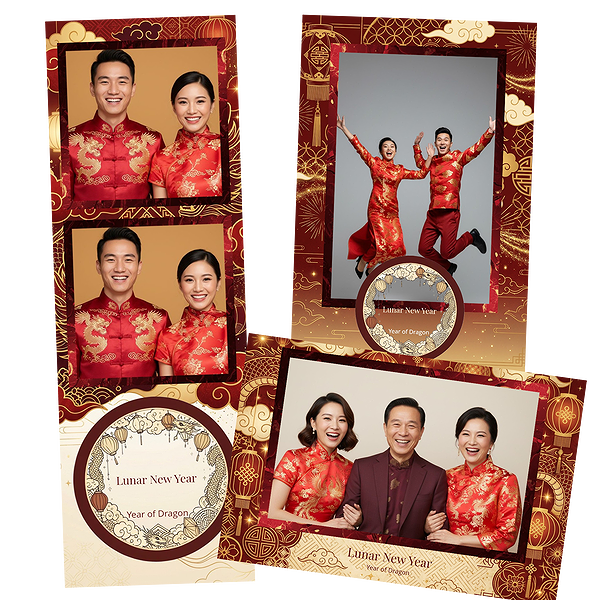 Traditional Red Lunar New Year