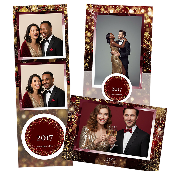 Black Gold Sparkle New Year
