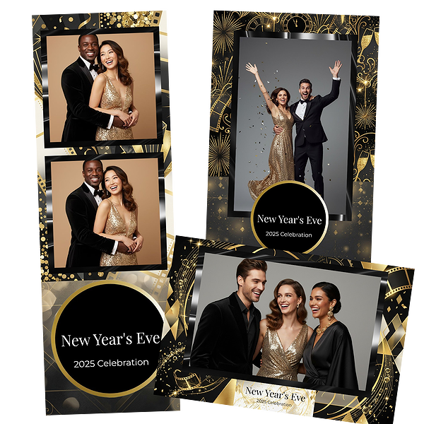 Black Gold New Year Triangles