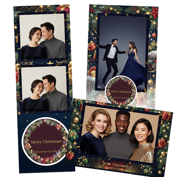 Elegant Starry Christmas Night