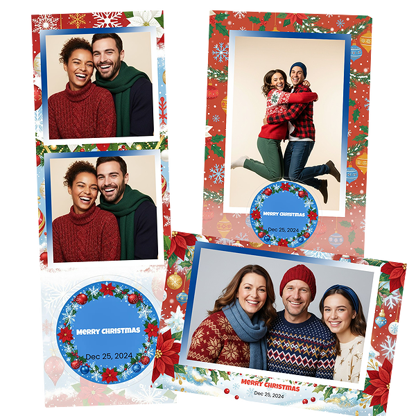 Blue Polka Dot Christmas