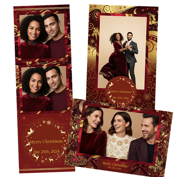 Crimson Gold Sleigh Christmas