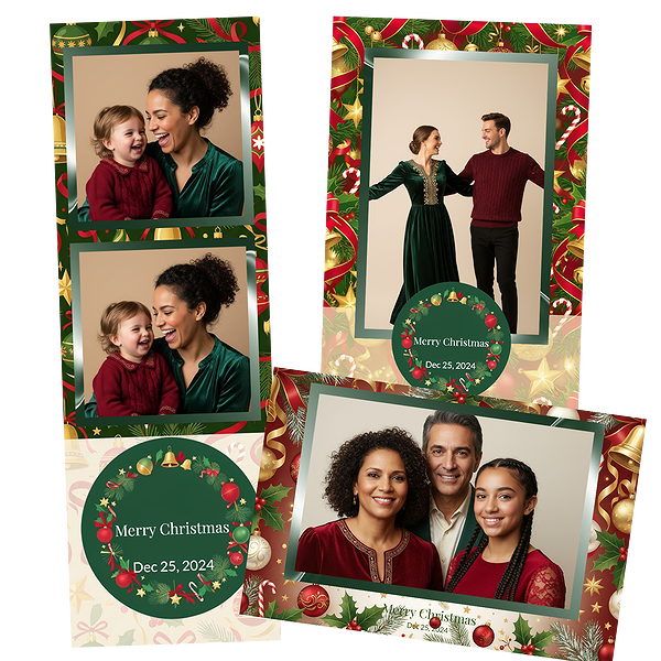 Red Green Ornament Christmas Booth