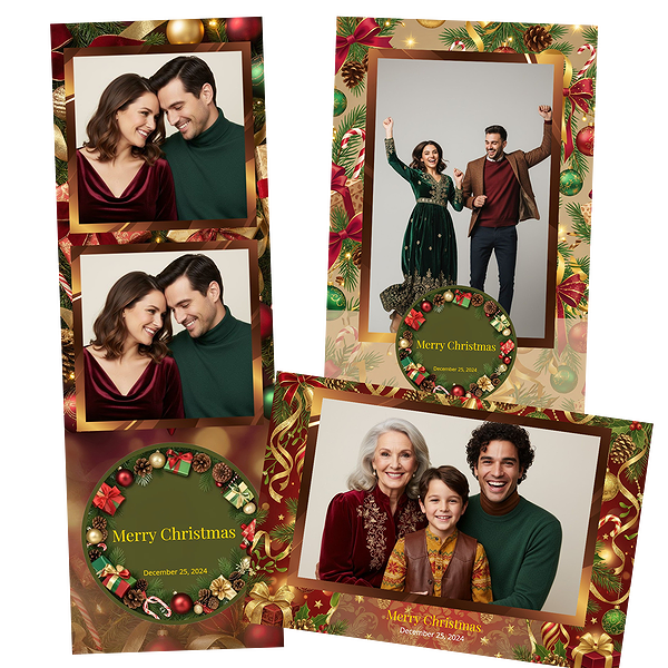 Red Plaid Christmas Presents