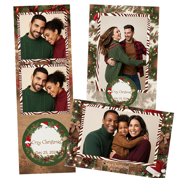 Wood Wreath Christmas Photo Booth