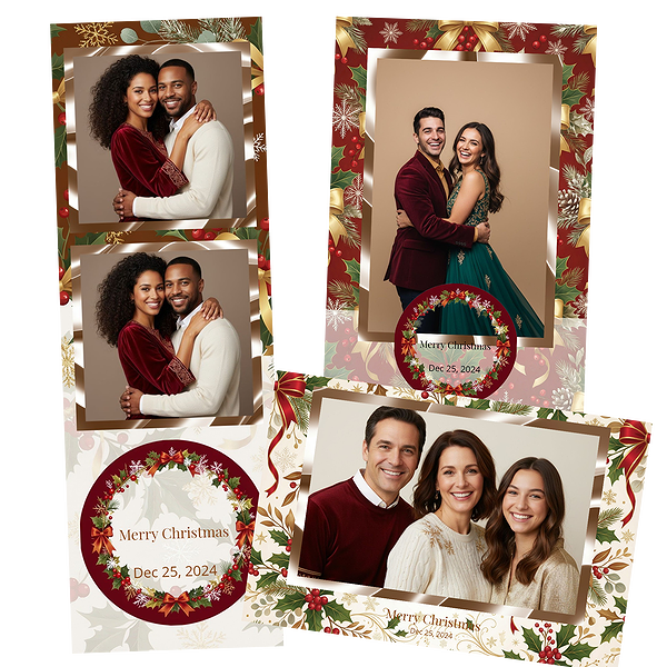 Red Berry Christmas Polka Dots